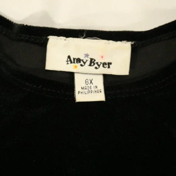 AMY BYER Rhinestone Lace Layered Skirt A-Line Dress Sz 6X - Picture 5 of 8